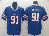 Men's Nike Buffalo Bills #91 Oliver Royal Blue Team Color Vapor Untouchable Limited Jersey