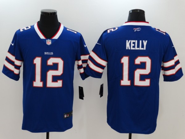 Men's Nike Buffalo Bills #12 Kelly Royal Blue Team Color Vapor Untouchable Limited Jersey