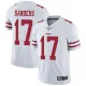  Men's San Francisco 49ers #17 Emmanuel Sanders 100th Season White Vapor Untouchable Limited Jersey