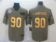 Men's Dallas Cowboys #90 Demarcus Lawrence 2019 Olive/Gold Salute To Service Limited Jersey