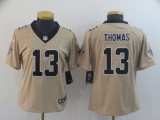 Women Nike New Orleans Saints #13 Tomas Gold Inverted Legend Jersey