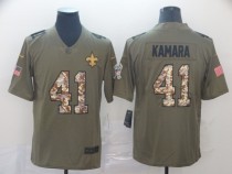 Men's New Orleans Saints #41 Alvin Kamara 2019 Olive/Camo Salute To Service Limited Jersey