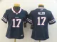 Women Nike Buffalo Bills #17 Josh Allen Navy Inverted Legend Jersey