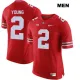 NCAA Men's Ohio State Buckeyes #2 Chase Young Red Jersey