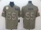 Men's Pittsburgh Steelers #55 Devin Bush 2019 Olive/Camo Salute To Service Limited Jersey