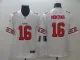 Men's San Francisco 49ers #16 Montana White 2019 Team Logo Cool Edition Stitched Jersey