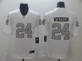 Nike Raiders #24 Woodson White Color Rush Limited Jersey