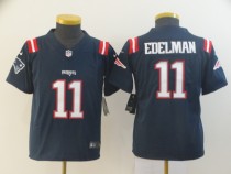 Youth New England Patriots #11 Julian Edelman Blue Color Rush Limited Jersey