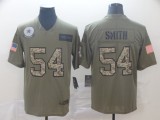 Men's Dallas Cowboys #54 Jaylon Smith 2019 Olive/Camo Salute To Service Limited Jersey 