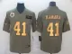Men's New Orleans Saints #41 Alvin Kamara 2019 Olive/Gold Salute To Service Limited Jersey