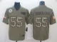 Men's Dallas Cowboys #55 Leighton Vander Esch 2019 Olive/Camo Salute To Service Jersey