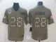 Men's Raiders #28 Josh Jacobs 2019 Olive/Camo Salute To Service Limited Jersey