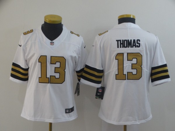 Women New Orleans Saints #13 Tomas White Color Rush Limited Jersey Item NO: 1337726