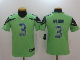 Youth Nike Seattle Seahawks #3 Wilson  Green Vapor Untouchable Limited NFL Jersey