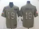 Men's Minnesota Vikings #19 Adam Thielen 2019 Olive/Camo Salute To Service Limited Jersey