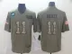 Men's Philadelphia Eagles #11 Carson Wentz 2019 Olive/Camo Salute To Service Limited Jersey