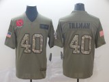 Men's Arizona Cardinals #40 Pat Tillman 2019 Olive/Camo Salute To Service Limited Jersey