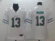 Men's Miami Dolphins #13 Dan Marino White Team Logo Limited Jersey