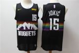Men's NBA Denver Nuggets #15 Nikola Jokic 2019-20 City Jersey