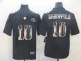 Men's San Francisco 49ers #10 Jimmy Garoppolo 2019 Black Statue Of Liberty Limited Jersey