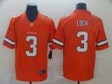Nike Denver Broncos #3 Lock Orange Color Rush Limited Jersey