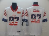 Men's San Francisco 49ers #97 Nick Bosa White 2019 USA Flag Fashion Limited Jersey