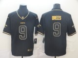 Men's New Orleans Saints #9 Drew Brees Black 2019 Golden Edition Limited Jersey