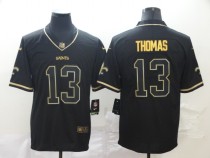 Men's New Orleans Saints #13 Michael Thomas Black 2019 Golden Edition Limited Jersey