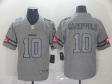 Men's San Francisco 49ers #10 Jimmy Garoppolo 2019 Gray Gridiron Team Logo Limited Jersey