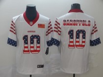 Men's San Francisco 49ers #10 Jimmy Garoppolo White 2019 USA Flag Fashion Limited Jersey