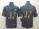 Men's San Francisco 49ers #97 Nick Bosa Grey 2019 Salute To Service USA Flag Fashion Limited Jersey