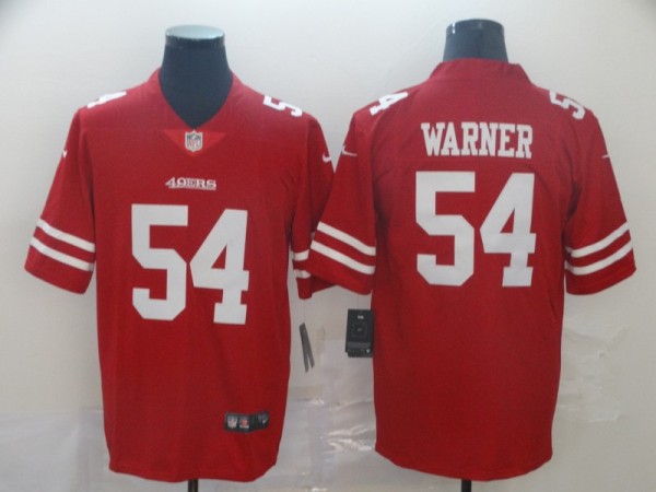 Nike San Francisco 49ers #54 Warner Red Vapor Untouchable Limited Men's Jersey