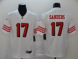 Men's San Francisco 49ers #17 Emmanuel Sanders100th Season WhiteColor Rush Limited Jersey