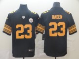 Men's Pittsburgh Steelers #23 Joe Haden Black Color Rush Limited Jersey