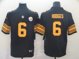 Men's Pittsburgh Steelers #6 Devlin Hodges 2019 Black Color Rush Limited Jersey