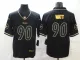 Men's Pittsburgh Steelers #90 T. J. Watt Black 2019 Golden Edition Limited Jersey