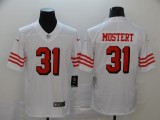 Men's 49ers #31 Raheem Mostert White Color Rush Limited Jersey 