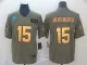 Men's Jacksonville Jaguars #15 Gardner Minshew II 2019 Olive/Gold Salute To Service Jersey