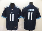 Men's Tennessee Titans #11 A.J. Brown Navy Vapor Untouchable Stitched NFL 