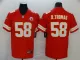 NFL Kansas City Chiefs #58 D.Thomas Red Vapor Untouchable Limited Jersey