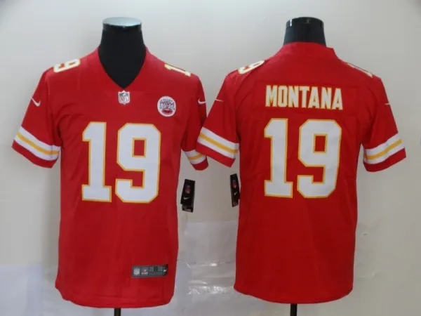 Men's Kansas City Chiefs #19 Montana Red Vapor Untouchable Limited Jersey