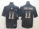 Men's New England Patriots #11 Julian Edelman 2019 Black Statue Of Liberty Limited Jersey