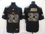 Men's Green Bay Packers #33 Jones Black 2019 Golden Limited Jersey