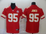 Men's Kansas City Chiefs #95 Chris Jones Red Vapor Untouchable Limited Jersey