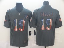 Men's Minnesota Vikings #19 Adam Thielen Grey 2019 Salute To Service USA Flag Fashion Limited Jersey