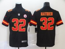 Men's Kansas City Chiefs #32 Tyrann Mathieu Black Color Rush Limited Jersey