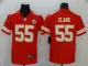 Men's Kansas City Chiefs #55 Frank Clark Red Vapor Untouchable Limited Jersey