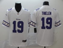 Men's Minnesota Vikings #19 Adam Thielen White 2019 Team Logo Limited Jersey