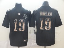 Men's Minnesota Vikings #19 Adam Thielen 2019 Black Statue Of Liberty Limited Jersey