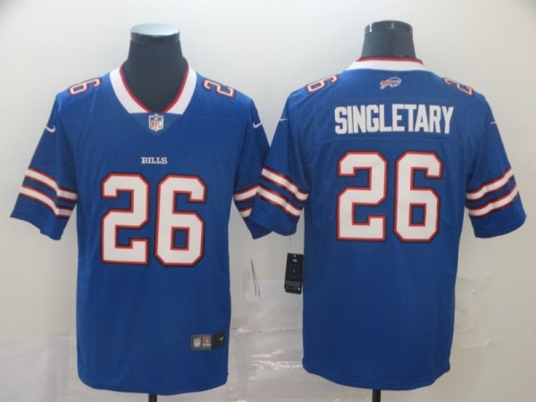 Men's Nike Buffalo Bills #26 Singletary Blue Team Color Vapor Untouchable Limited Jersey